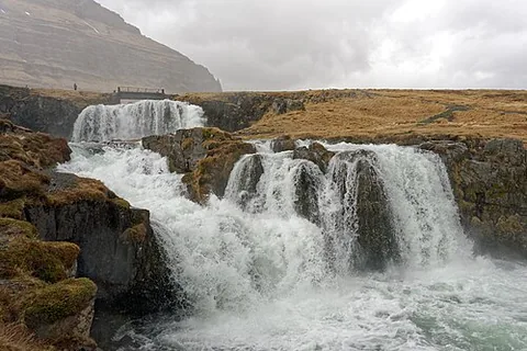 景點參考照片:教堂山瀑布 Kirkjufellsfoss